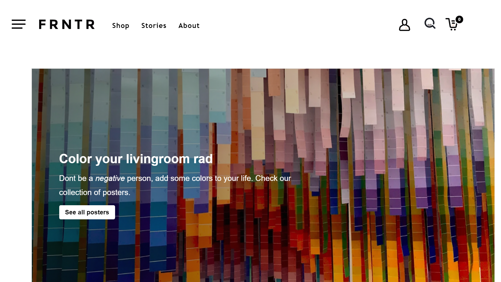 Screenshot of the product page eCommerce built Gatsby